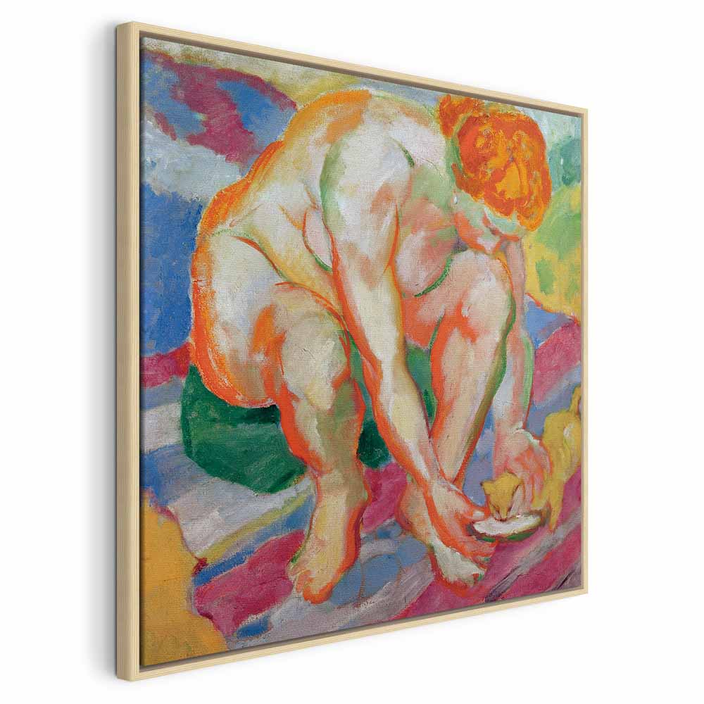Franz Marc Nude with Cat Classic Canvas Print