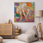 Franz Marc Nude with Cat Classic Canvas Print