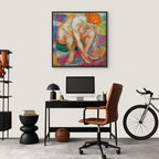 Franz Marc Nude with Cat Classic Canvas Print