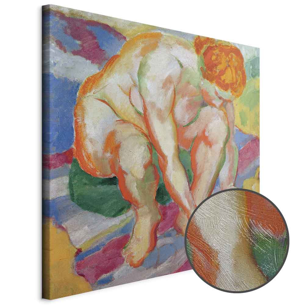 Franz Marc Nude with Cat Classic Canvas Print