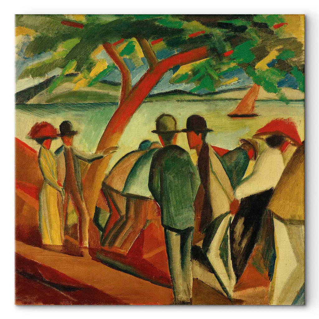 Lakeside Strollers Classic Canvas Print