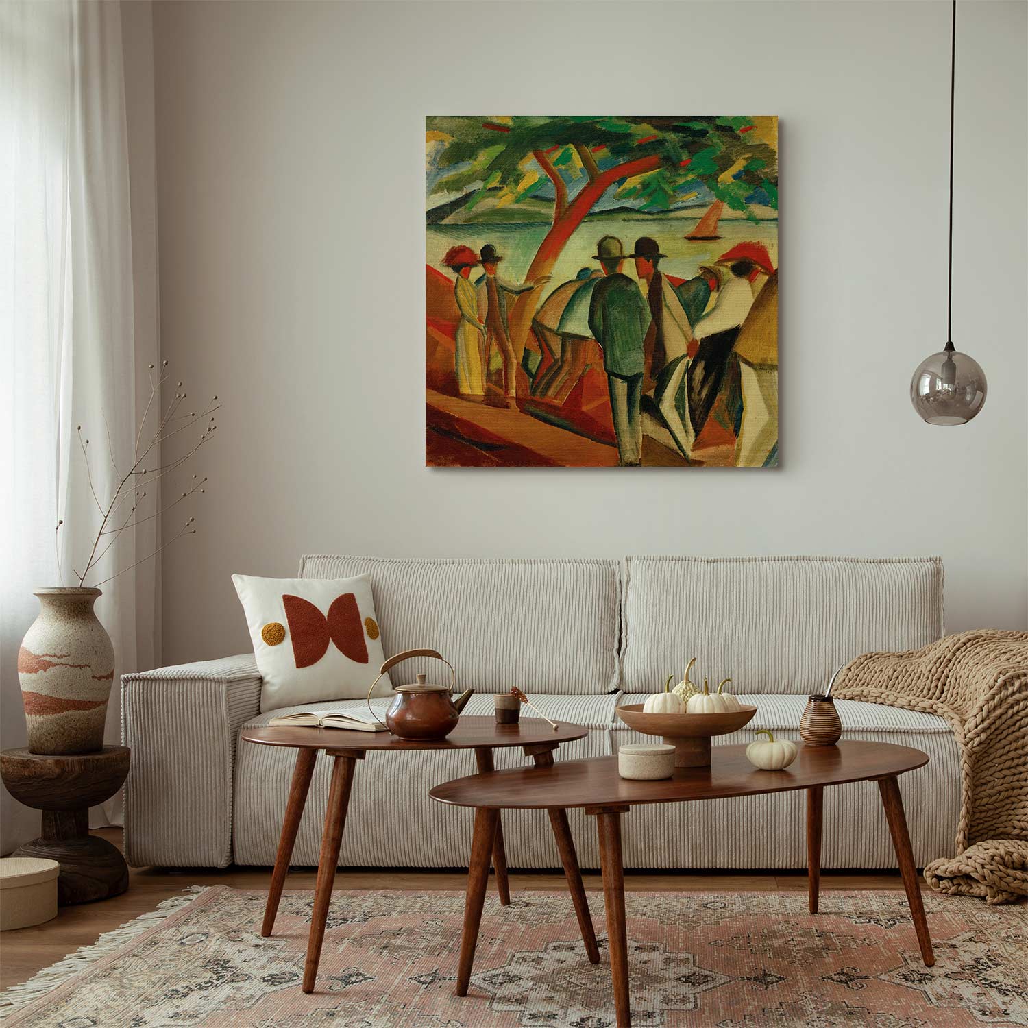 Lakeside Strollers Classic Canvas Print