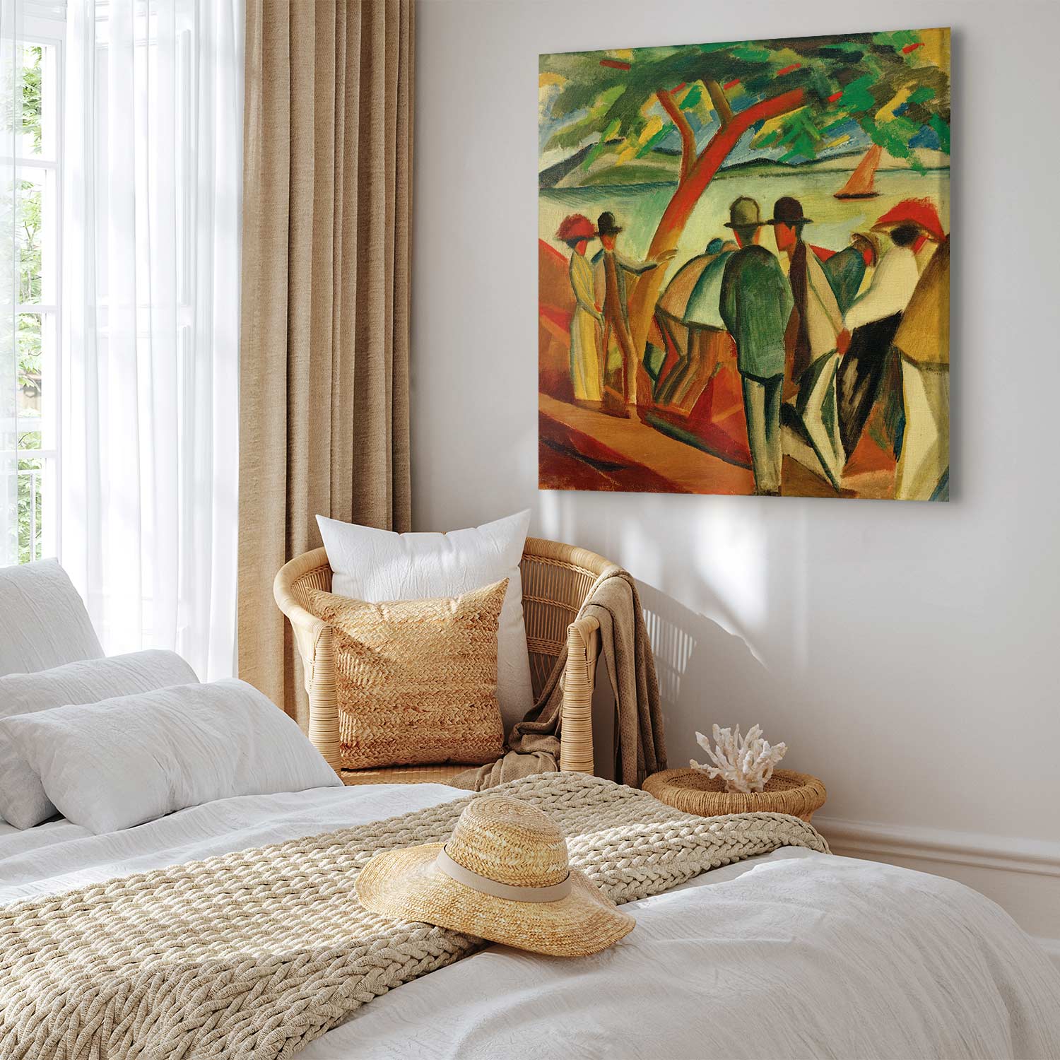 Lakeside Strollers Classic Canvas Print