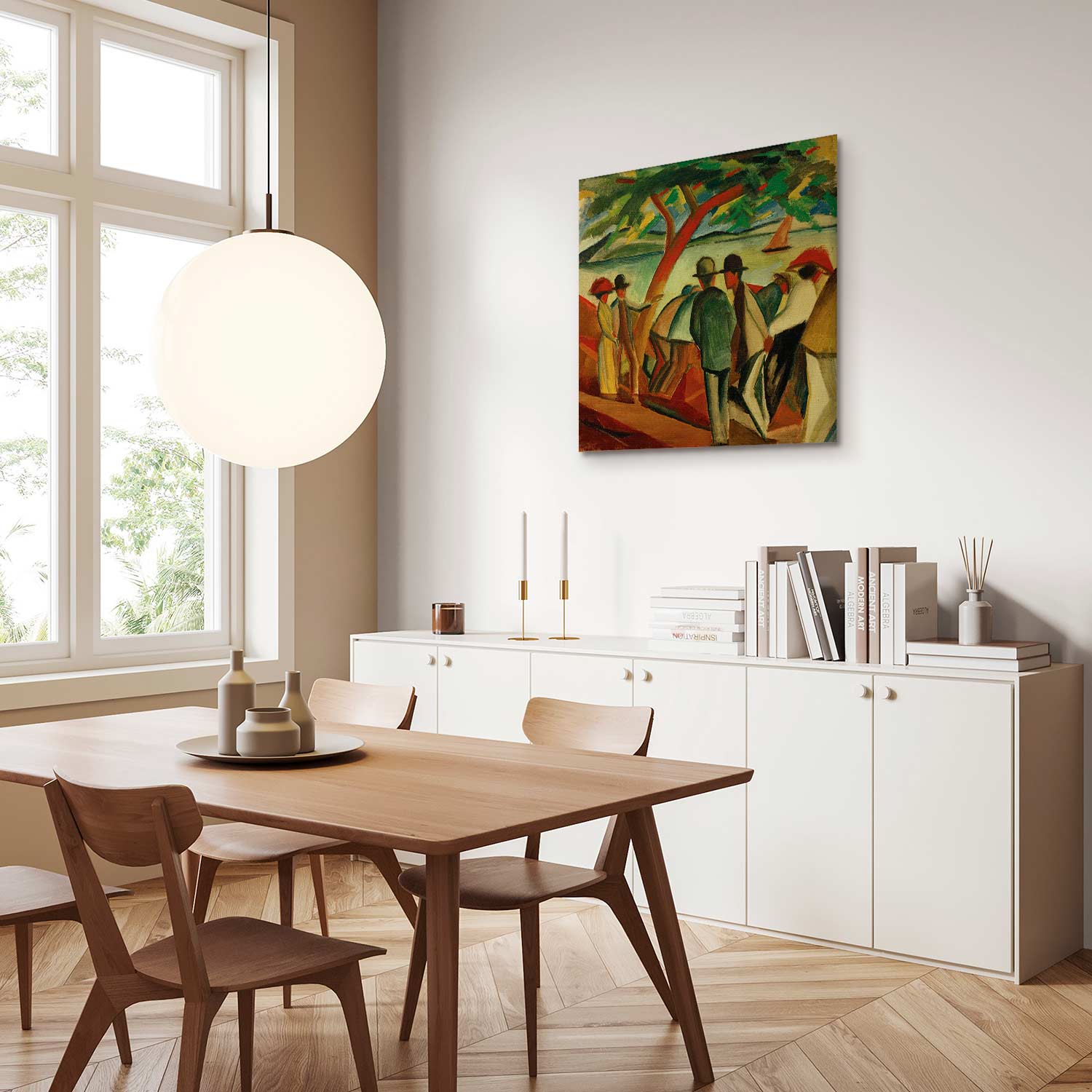 Lakeside Strollers Classic Canvas Print