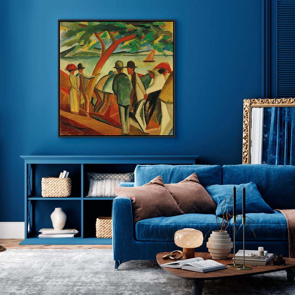 Lakeside Strollers Classic Canvas Print