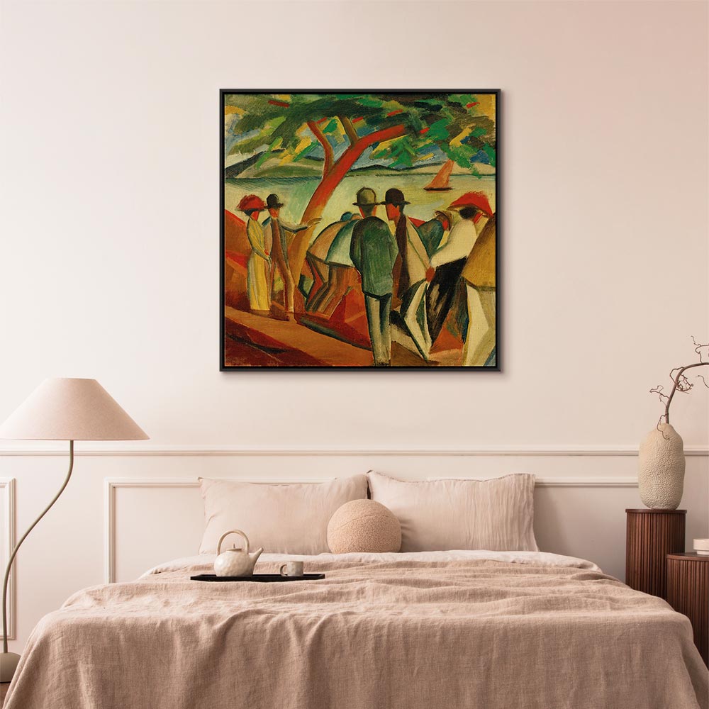 Lakeside Strollers Classic Canvas Print