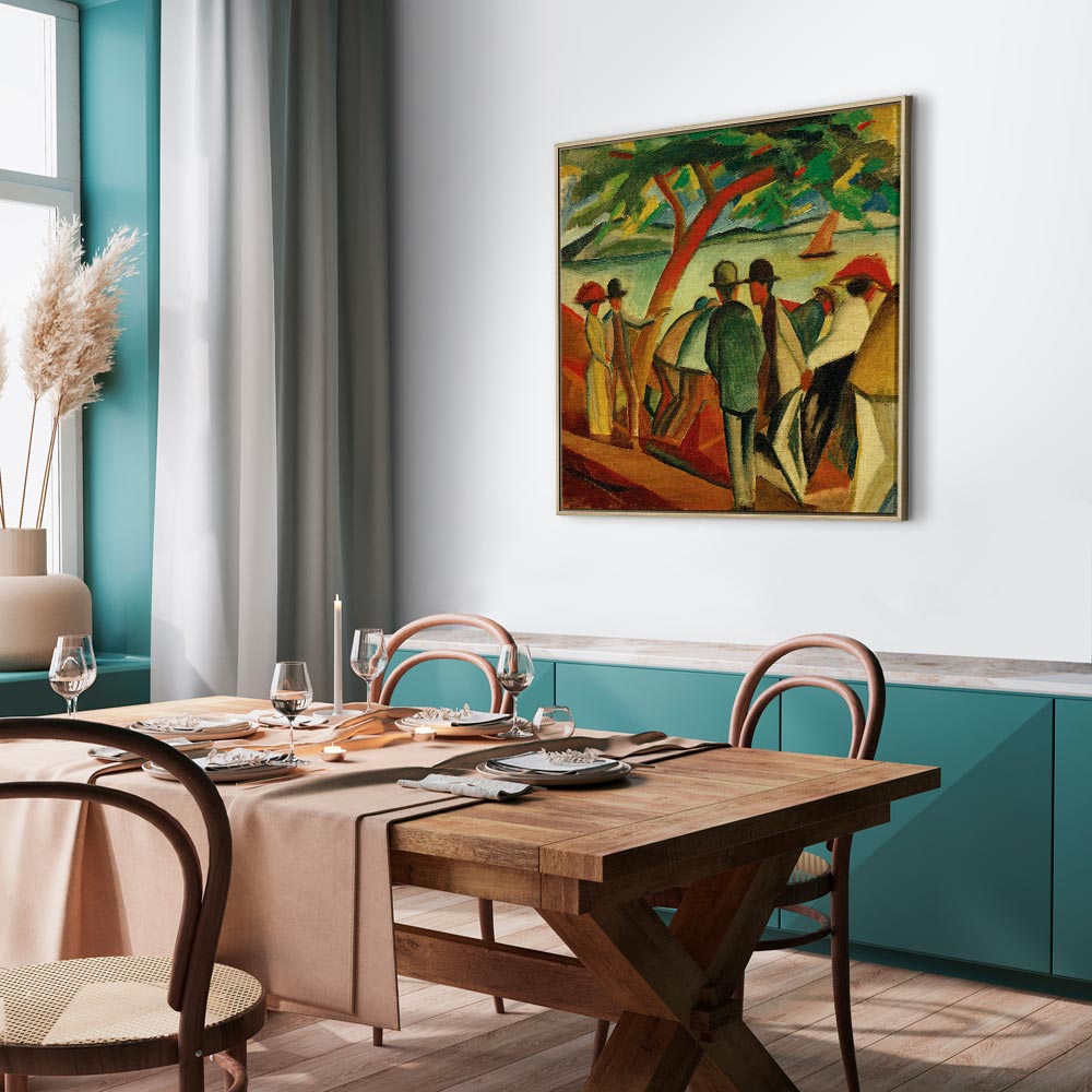 Lakeside Strollers Classic Canvas Print