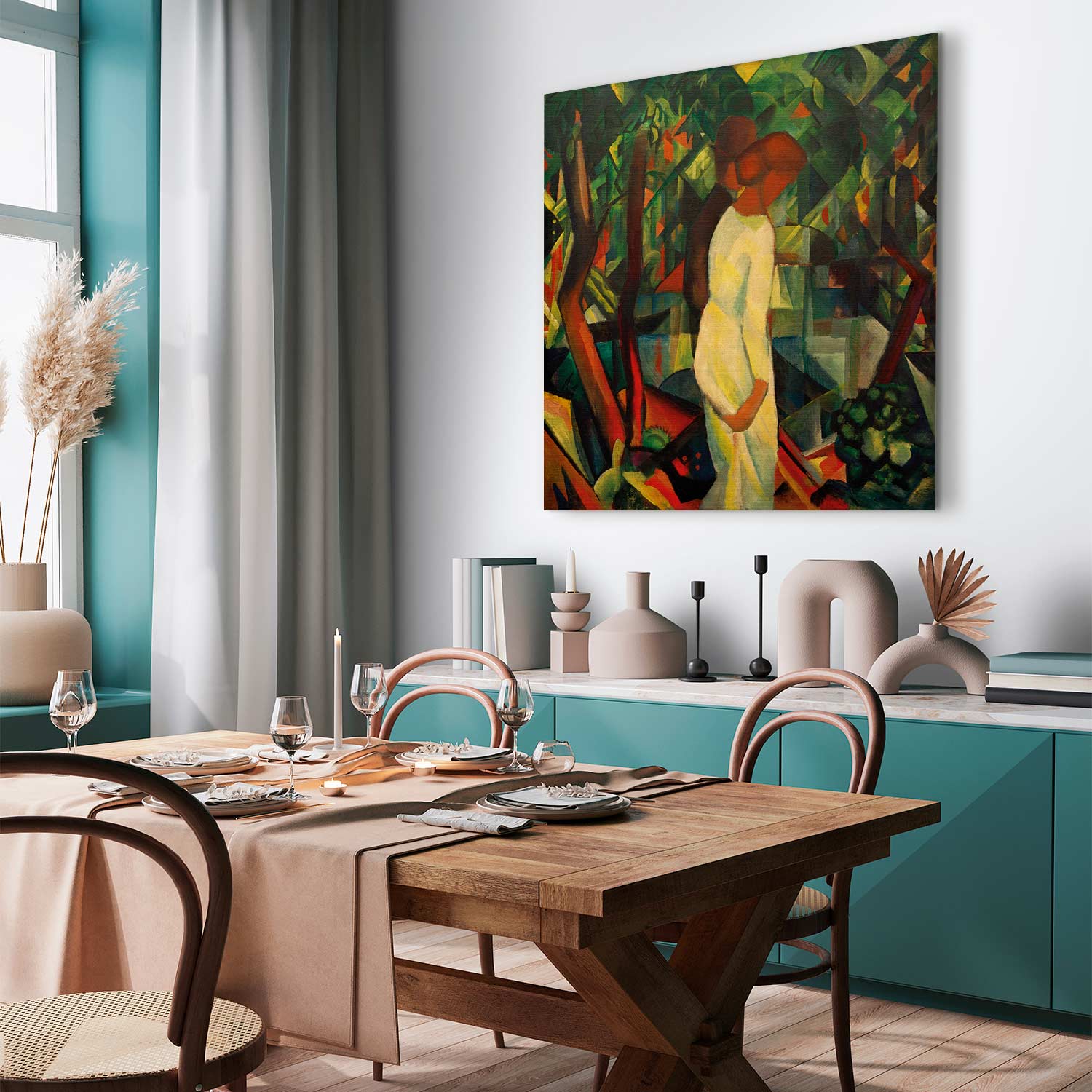 Romantic Forest Couple Classic Canvas Print