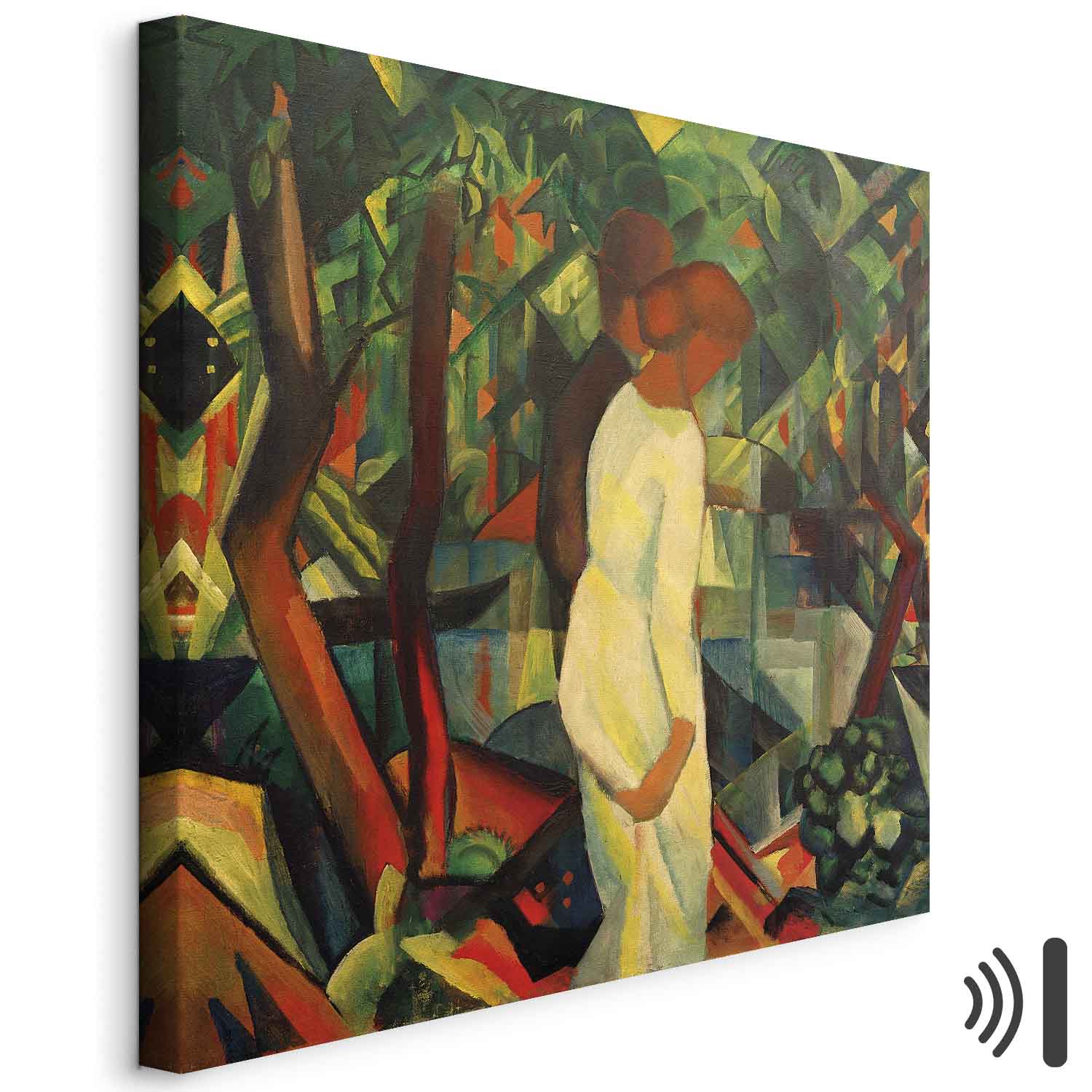 Romantic Forest Couple Classic Canvas Print