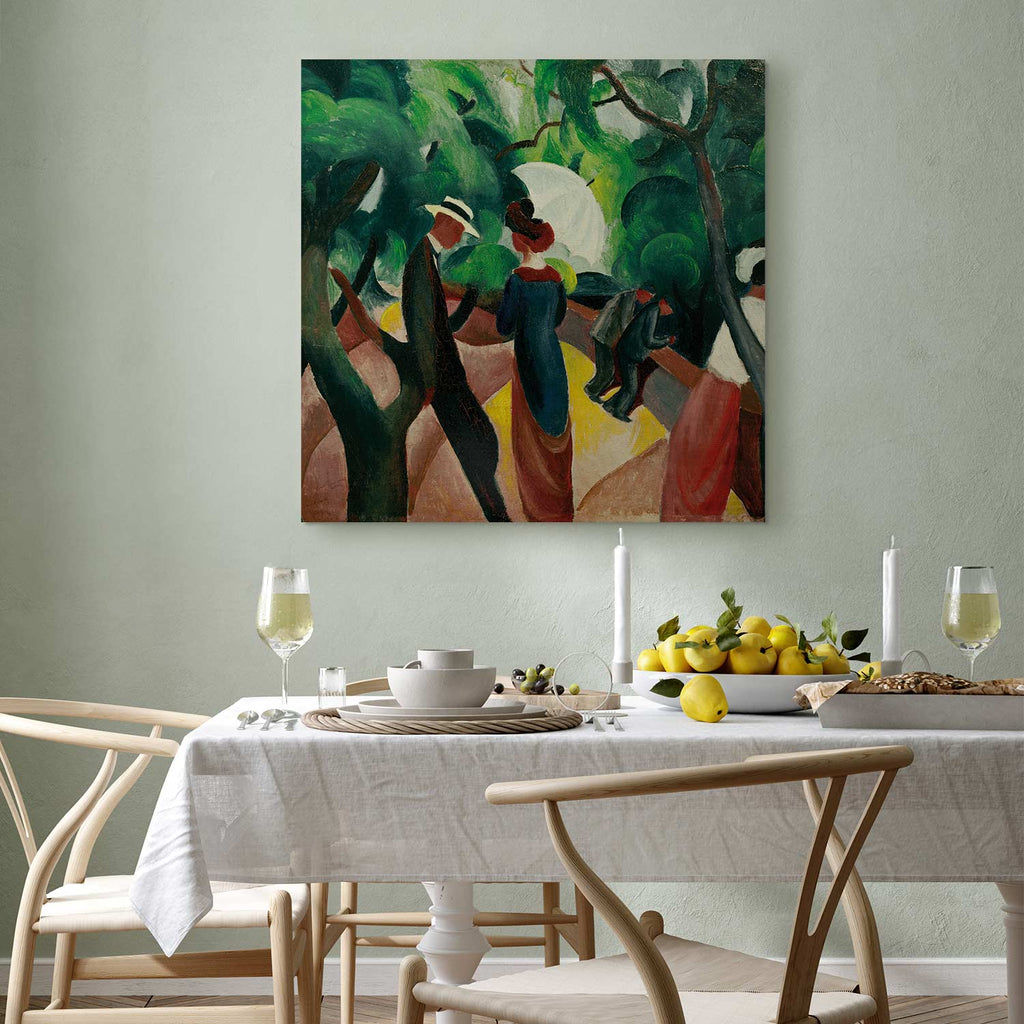 August Macke Promenade Classic Canvas Print