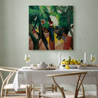 August Macke Promenade Classic Canvas Print