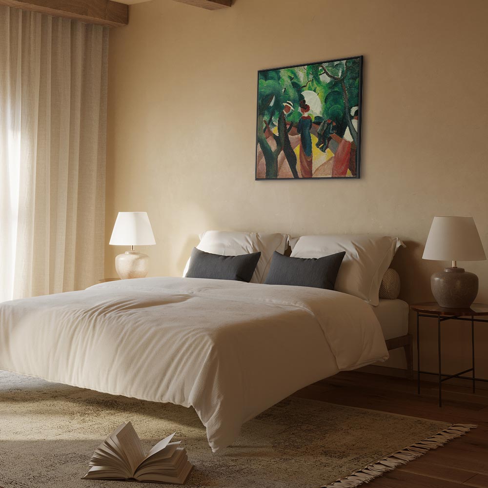 August Macke Promenade Classic Canvas Print