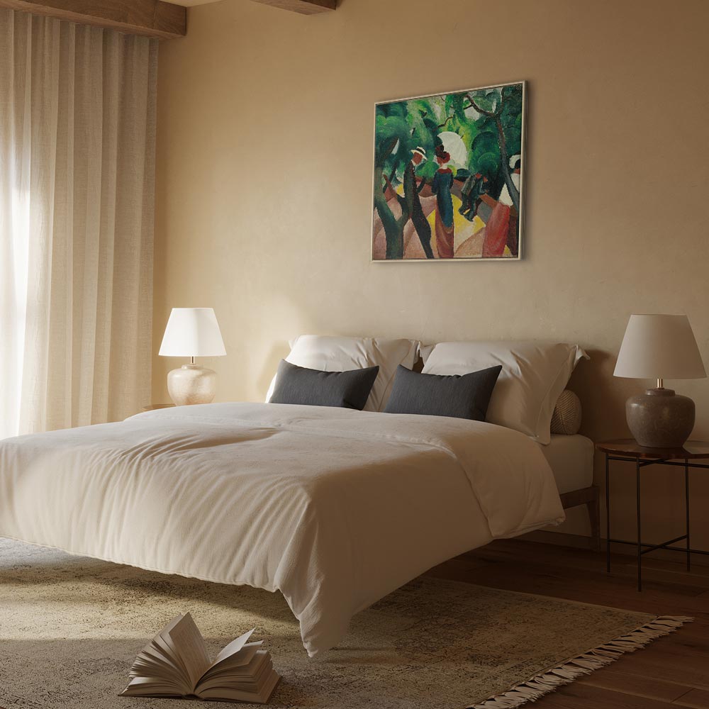 August Macke Promenade Classic Canvas Print