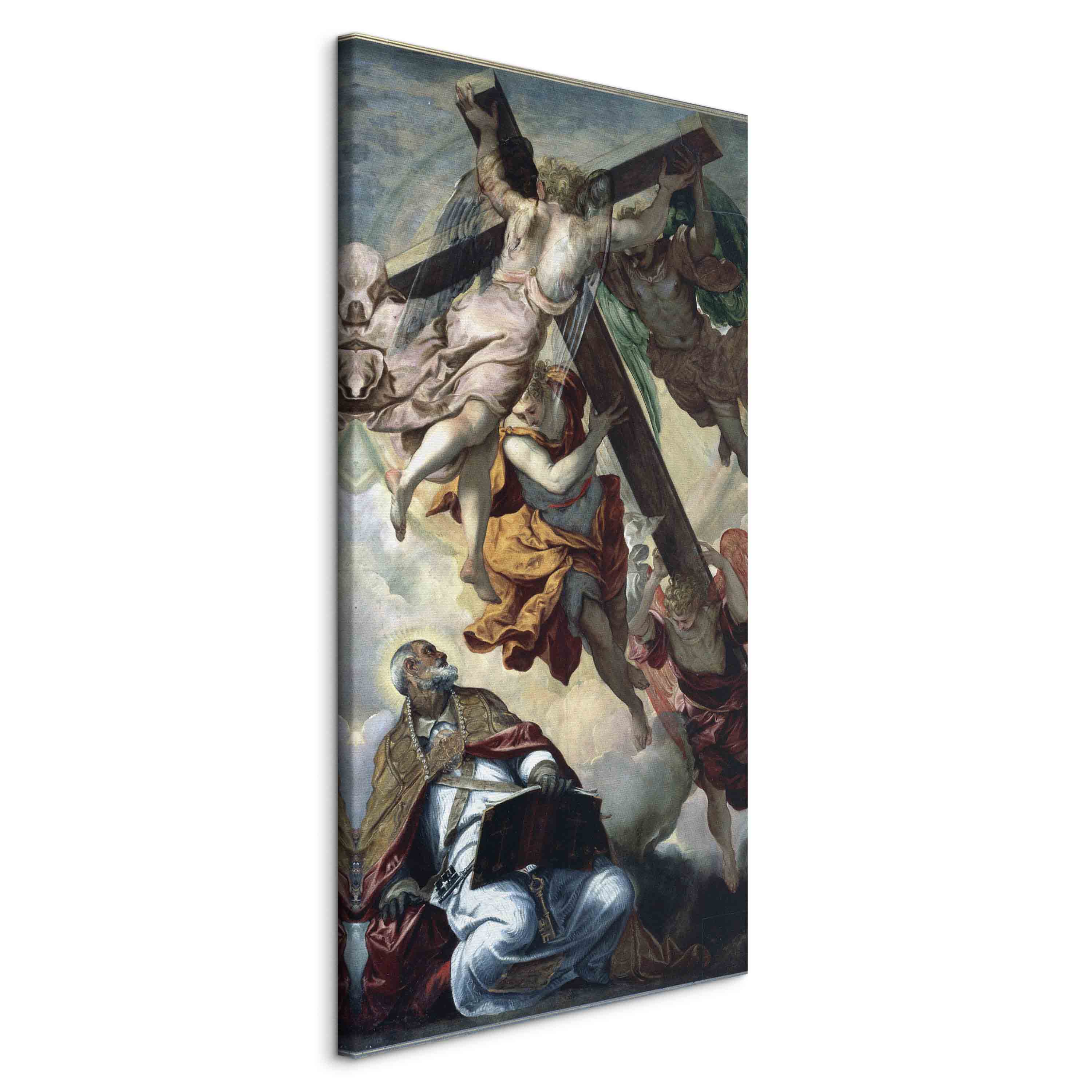 Canvas Print: Apparition of the Cross to St Peter by Tintoretto