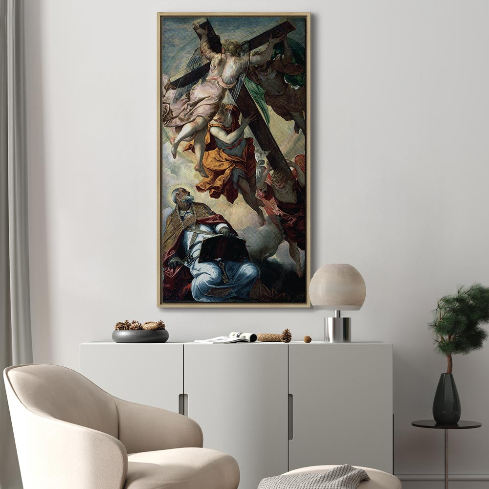 Leinwanddruck: Die Erscheinung des Kreuzes vor dem heiligen Petrus von Tintoretto