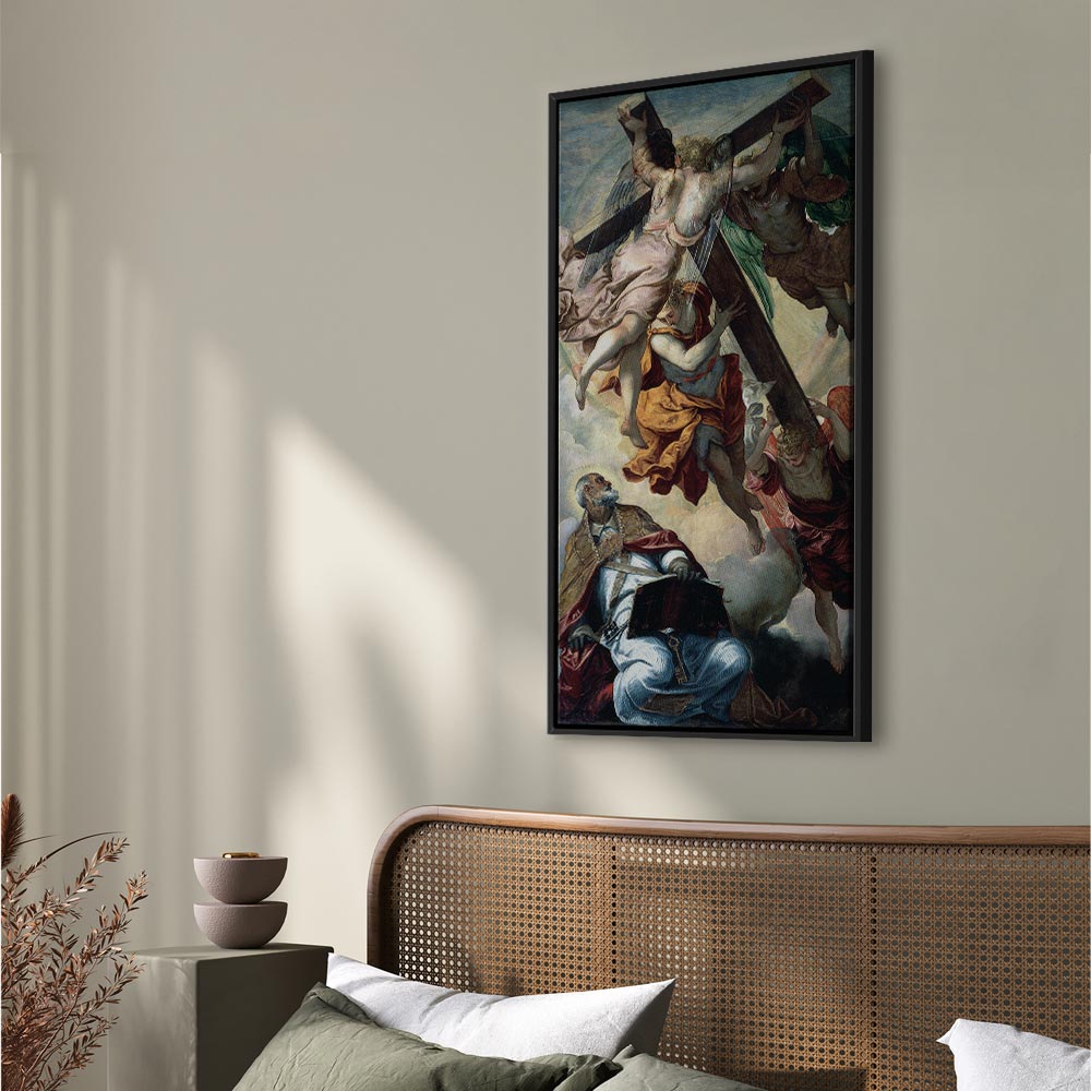 Leinwanddruck: Die Erscheinung des Kreuzes vor dem heiligen Petrus von Tintoretto