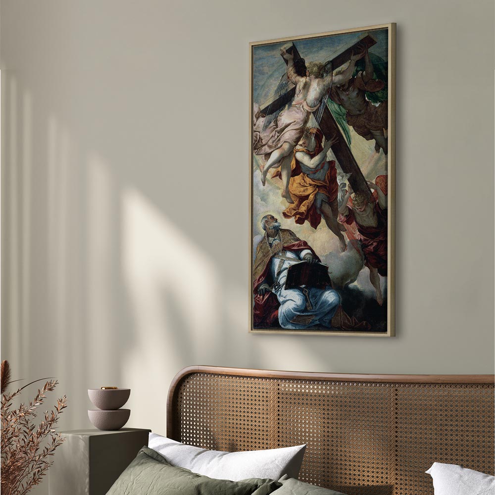 Leinwanddruck: Die Erscheinung des Kreuzes vor dem heiligen Petrus von Tintoretto