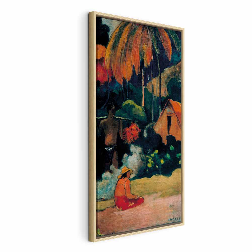 Leinwanddruck - Mahana maa II von Paul Gauguin