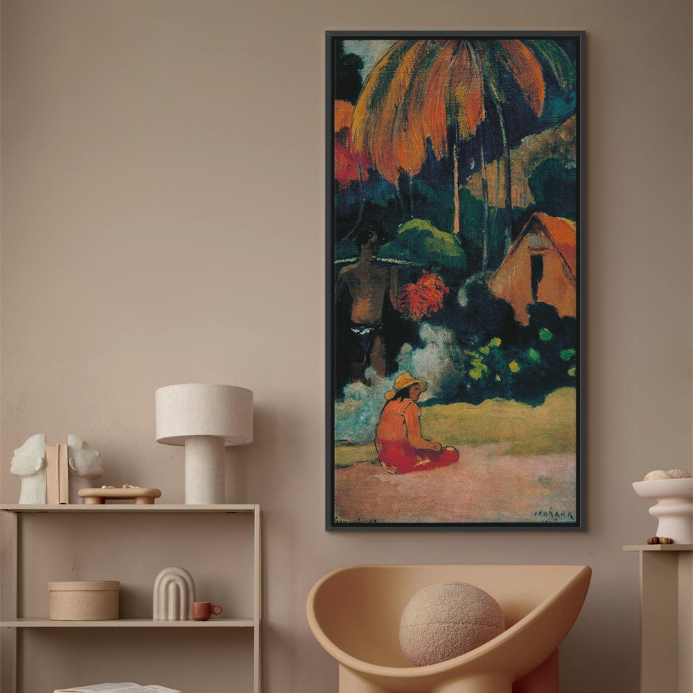 Leinwanddruck - Mahana maa II von Paul Gauguin