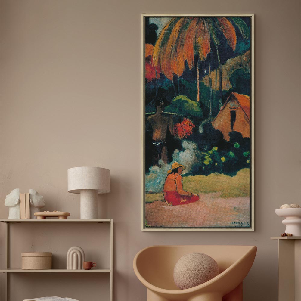 Leinwanddruck - Mahana maa II von Paul Gauguin