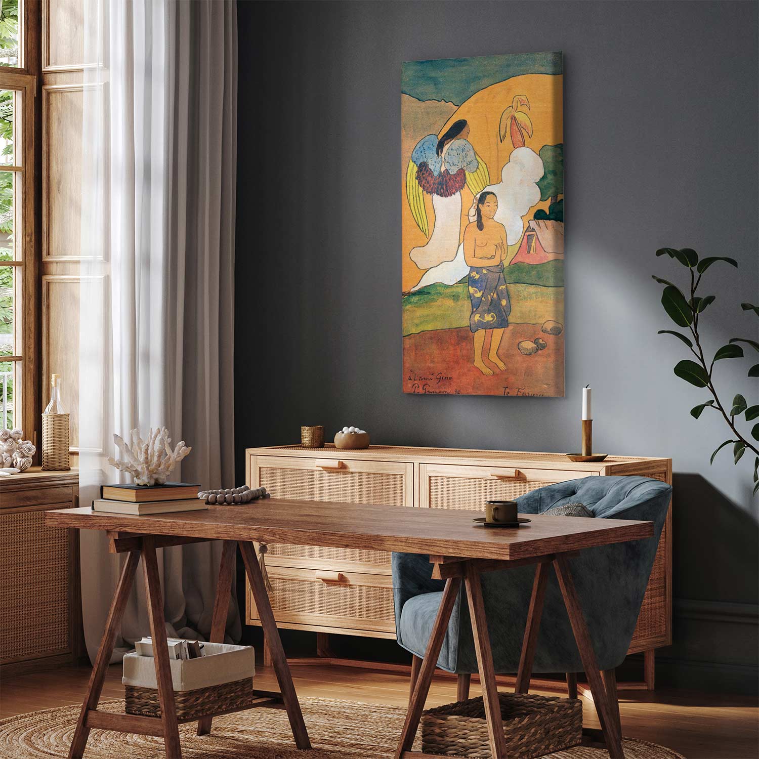 Te Faruru Paul Gauguin Classic Canvas Print