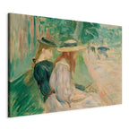 Canvas Print - Berthe Morisot On a Bench in Bois de Boulogne