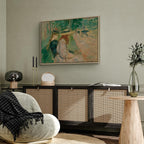 Canvas Print - Berthe Morisot On a Bench in Bois de Boulogne