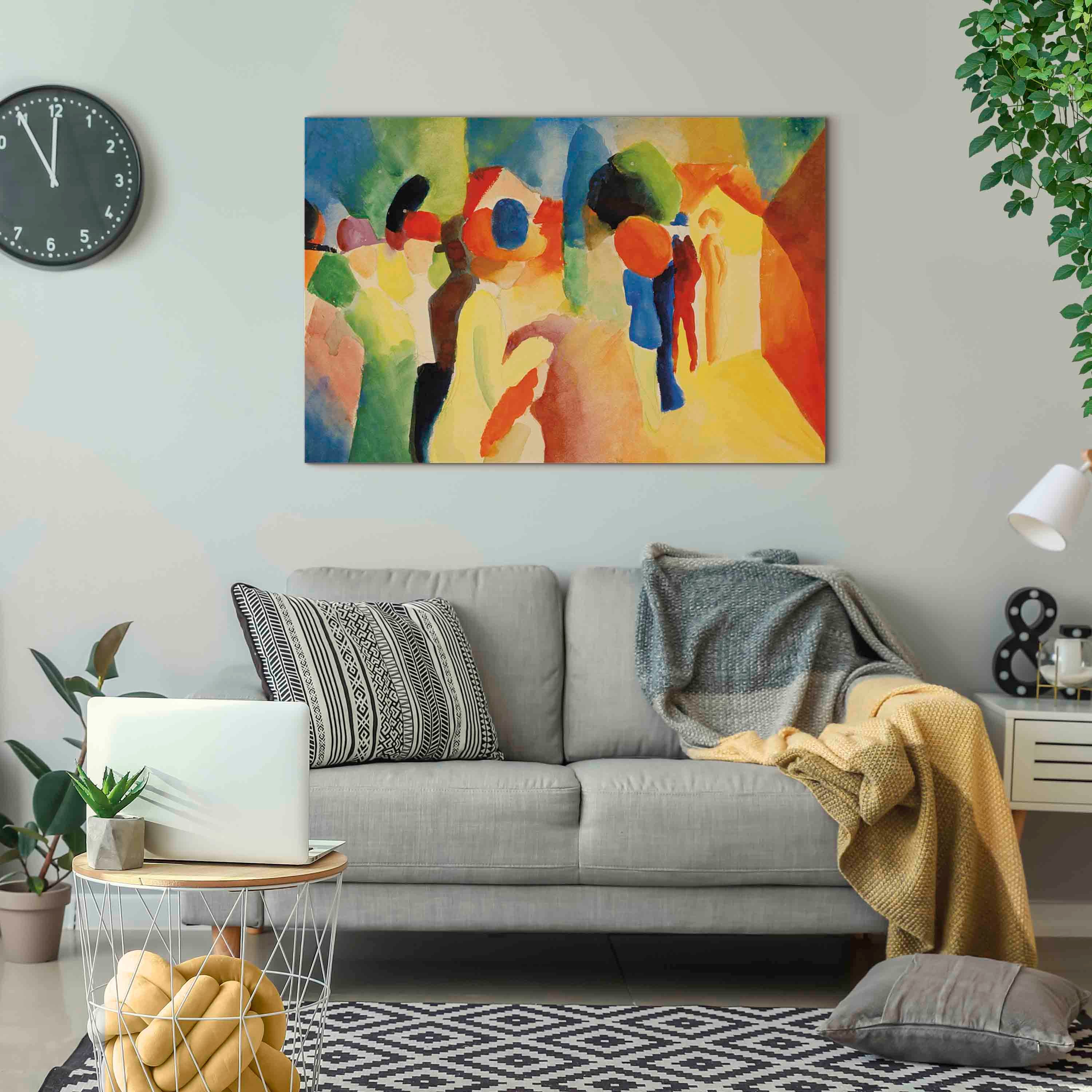 August Macke Yellow Jacket Classic Canvas Print