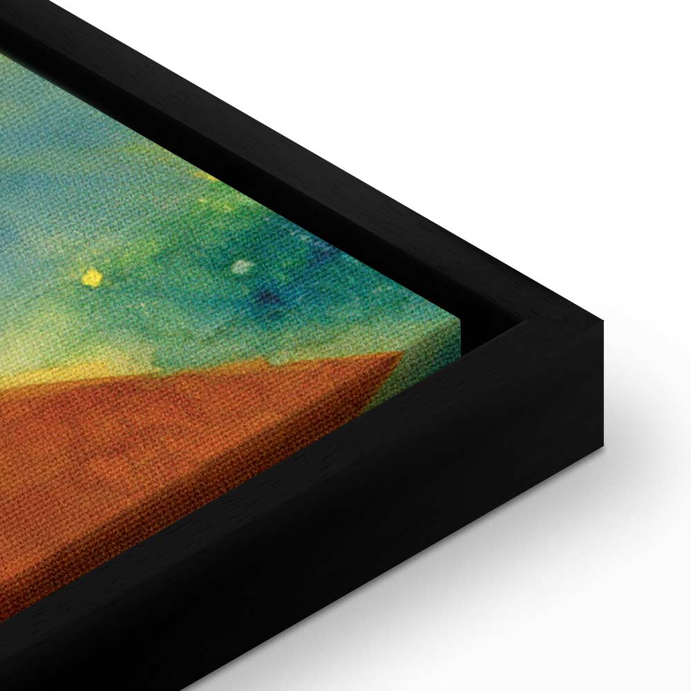 Leinwanddruck – Mit einer Gelbjacke (August Macke)