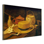 Canvas Print Still Life Yellow Straw Hat