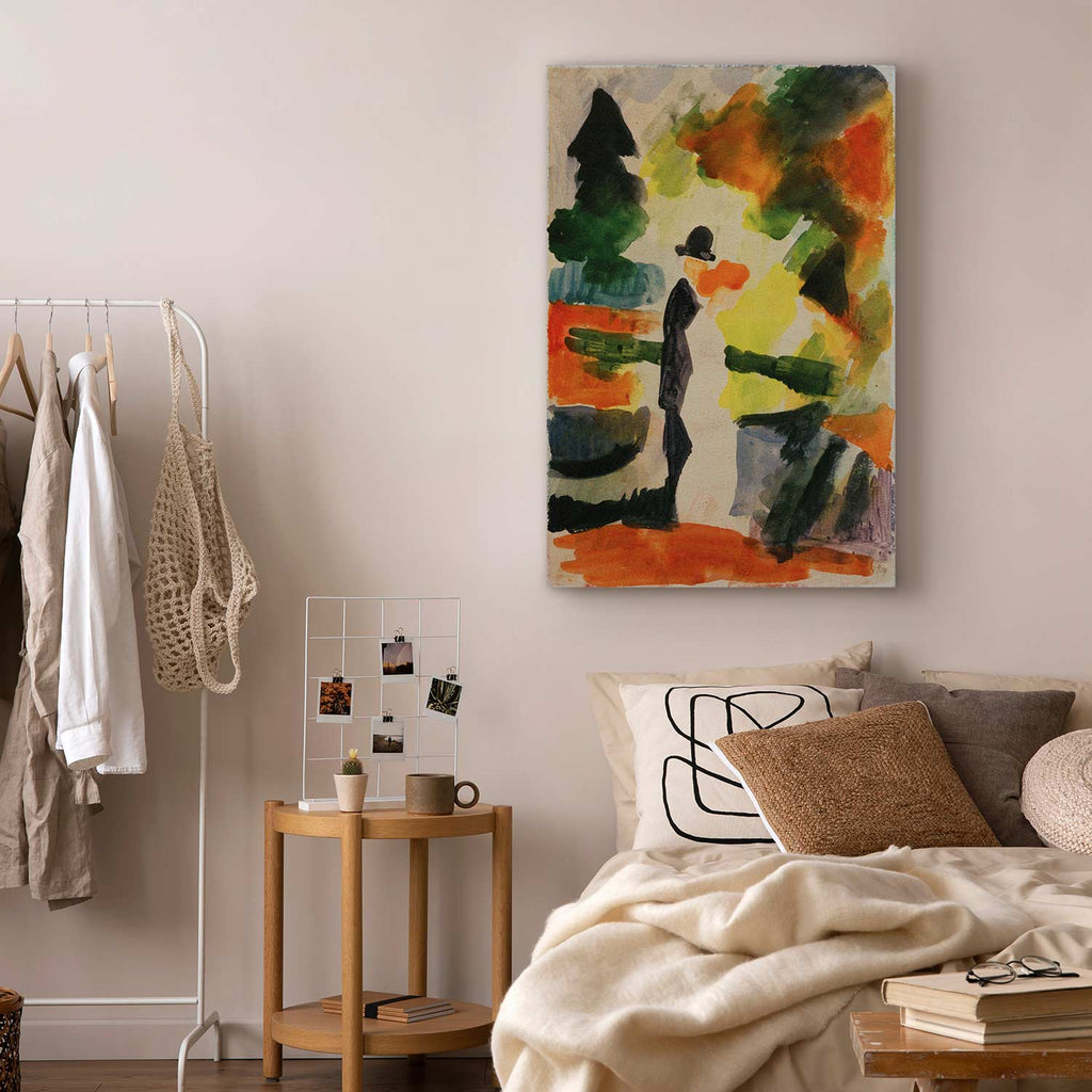 Couple in Park Classic Canvas Print