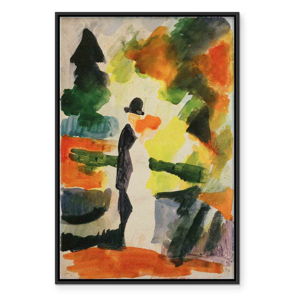 Couple in Park Classic Canvas Print