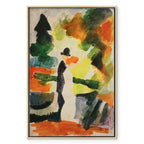 Couple in Park Classic Canvas Print