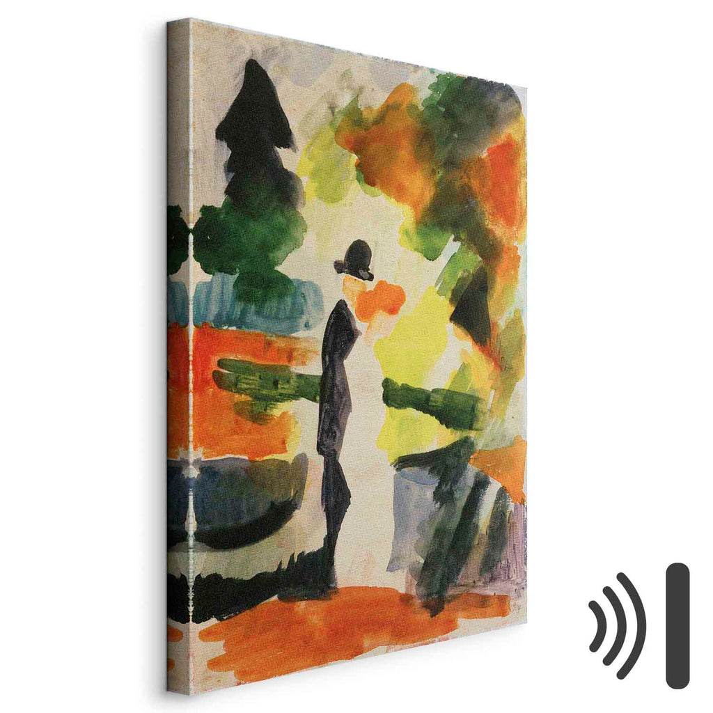 Couple in Park Classic Canvas Print