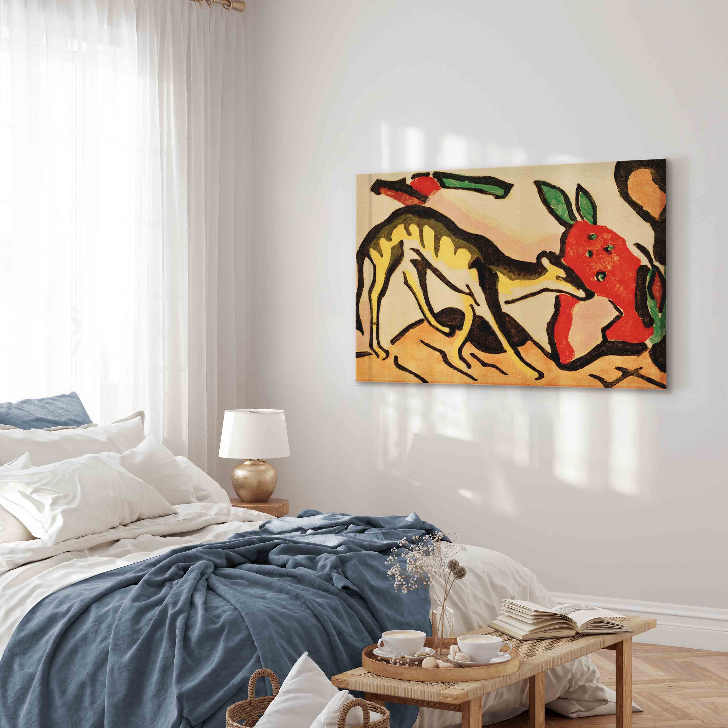 Franz Marc Fabeltier Expressionist Animal Canvas Print