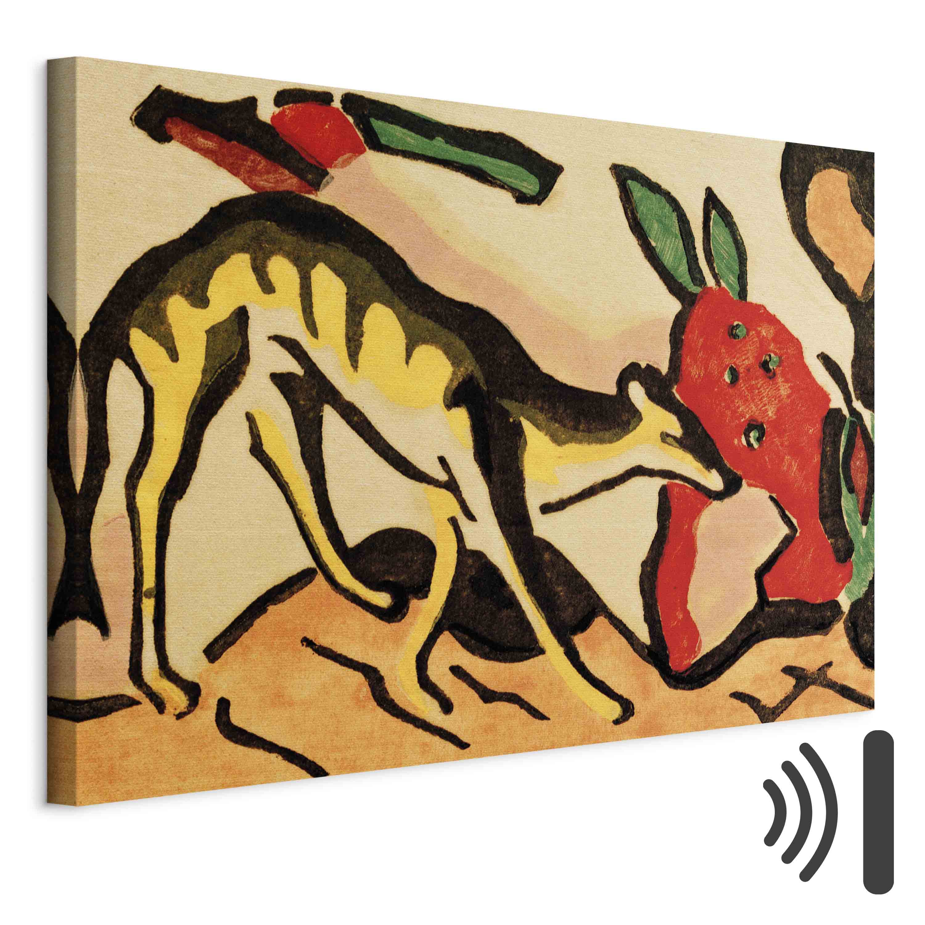 Franz Marc Fabeltier Expressionist Animal Canvas Print
