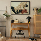 Canvas Print: Reclining Nude with Yellow Towel