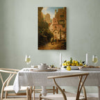 Well-Wisher Presenting Flowers Classic Canvas Print
