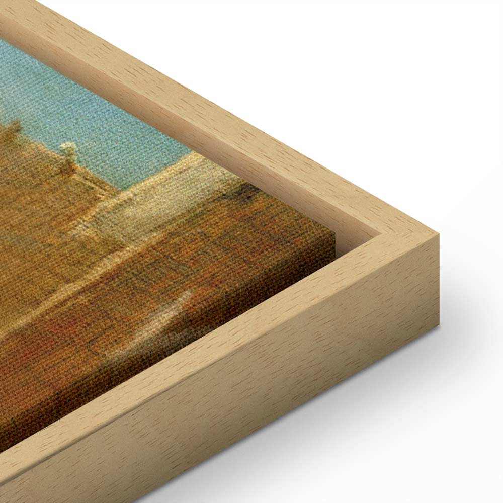 Canvas Print - Well-Wisher Presenting Flowers