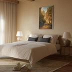 Canvas Print - Well-Wisher Presenting Flowers