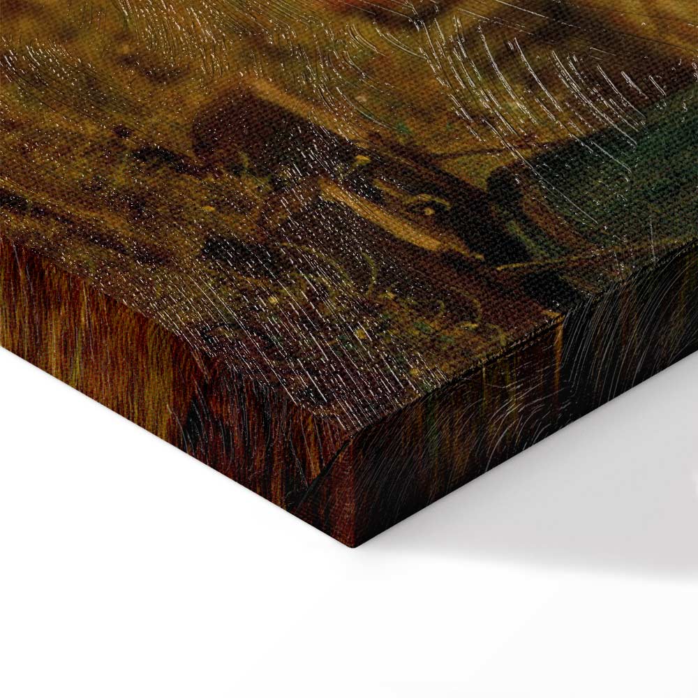 Well-Wisher Presenting Flowers Classic Canvas Print