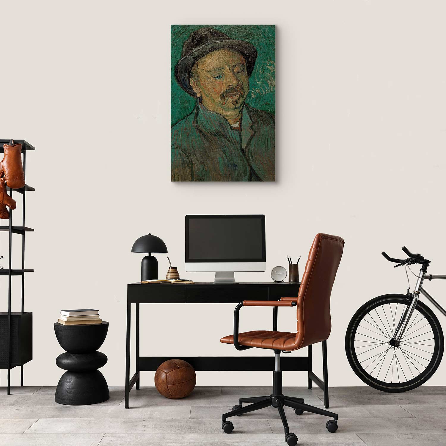 One-Eyed Man Portrait Classic Canvas Print