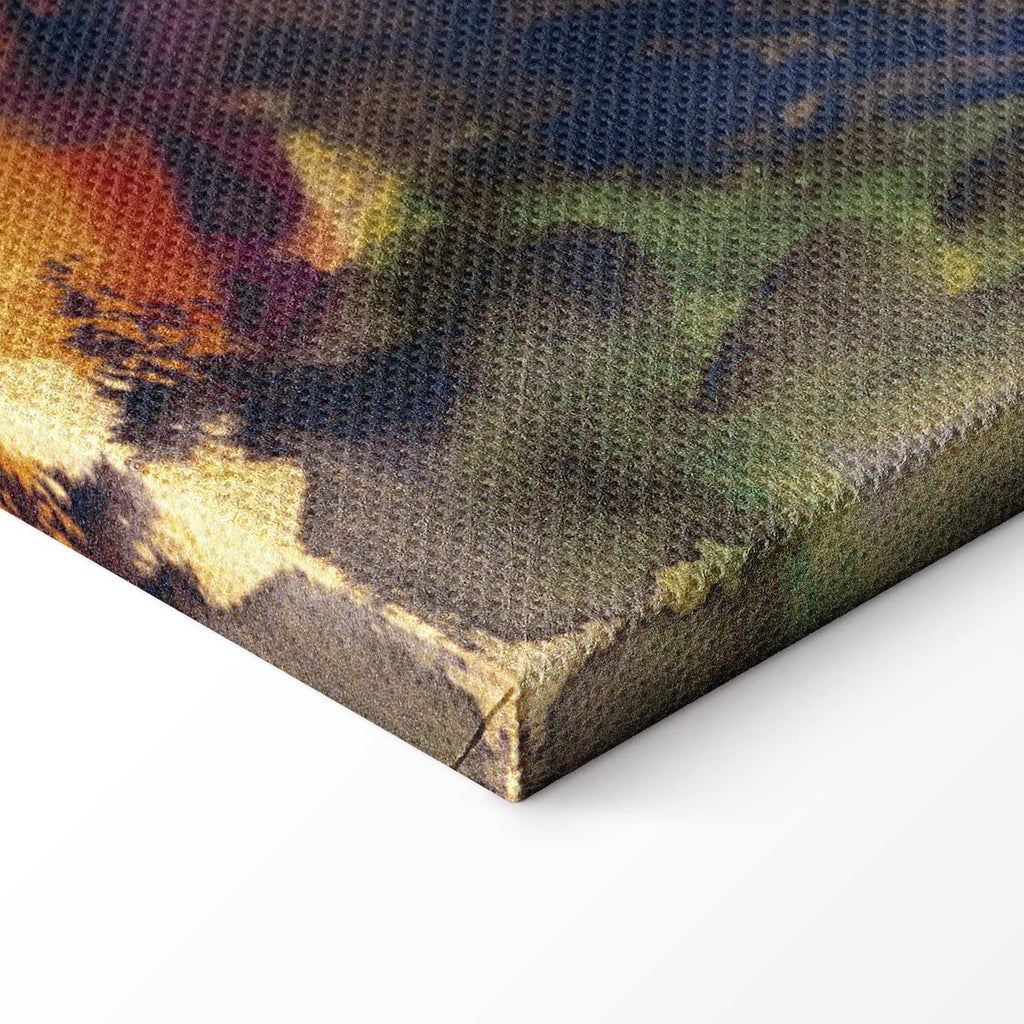 Lakeside Walk Expressionist Canvas Print