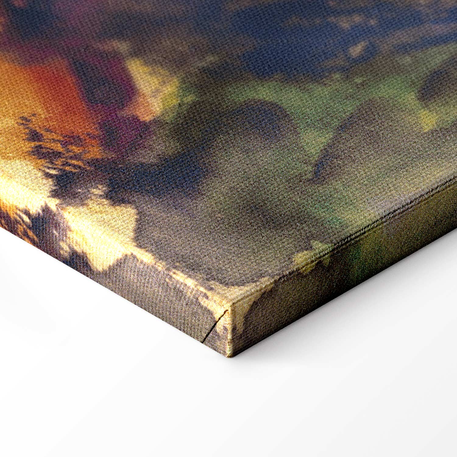 Lakeside Walk Expressionist Canvas Print