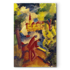 Lakeside Walk Expressionist Canvas Print