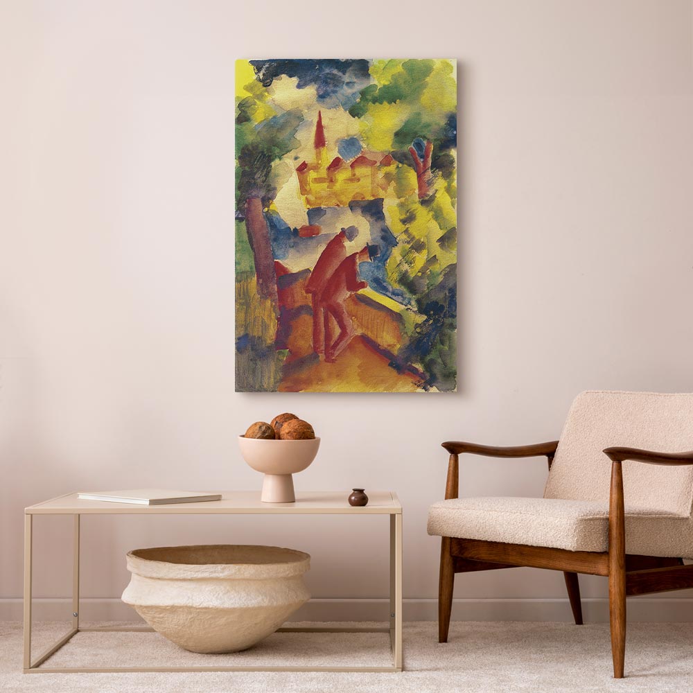 Leinwanddruck – Kunstwerk von August Macke