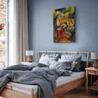 Lakeside Walk Expressionist Canvas Print