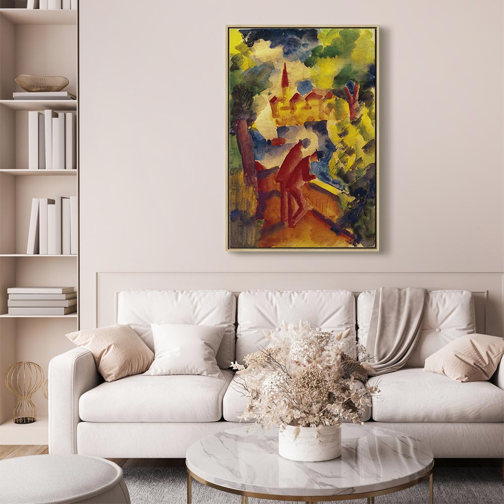 Leinwanddruck – Kunstwerk von August Macke