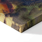 Lakeside Walk Expressionist Canvas Print