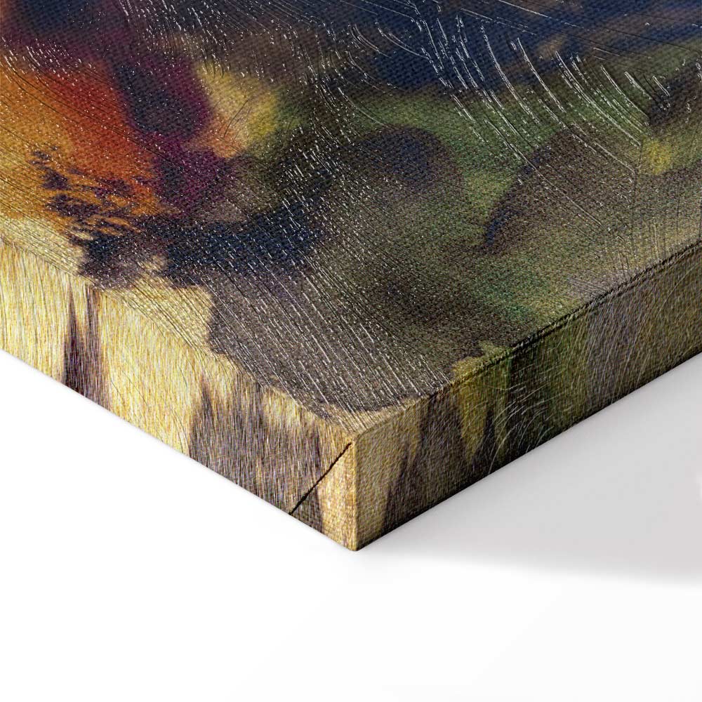 Lakeside Walk Expressionist Canvas Print